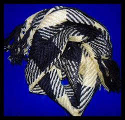 Mens Gold And Black Scarf