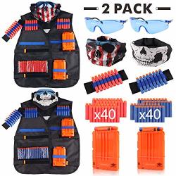 Tactical Vest Kit 2 Pack For Nerf Guns N-strike Elite Series For Boys