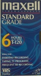 Maxwell Standard Grade T-120 Blank Video Cassettes - 6 Pack