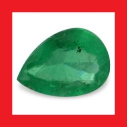Emerald Natural Brazil - Nice Green Pear Facet - 0.110cts