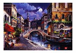 Puzzlelife Streets Of Venice 1000 Piece - Large Format Jigsaw Puzzle. Can Be Enjoyed Puzzle Game By All Generation. Beautiful Decoration Pleasant Play.
