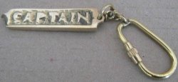 Captain Solid Brass Key Chain Nb7