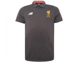 New Balance Liverpool Mens Polo - Grey Red & White