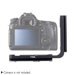 F70dl Black Aluminum Dedicated Camera Quick Release L-plate Hand Grip Bracket With 1 4" Mounting Scr