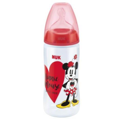 Nuk First Choice Temperature Control Bottle 6-18M 300ML - Minnie