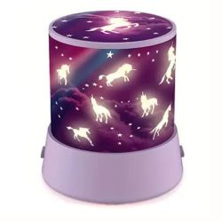 Unicorn Star Color Changing Night Light Projector - Battety Operated