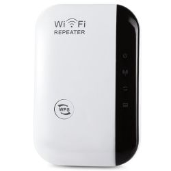 Wireless Network Wifi Signal Booster Amplifier Range Extender - Black
