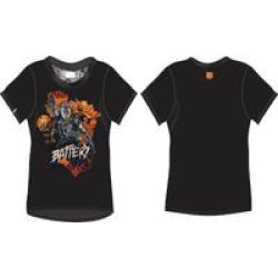 Activision Call Of Duty: Black Ops 4 Battery Ladies T-Shirt Blacksmall - Image Is Only To Depict T-Shirt Design