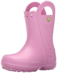 Lightweight and Waterproof Carnation 7 M US Toddler Crocs Kids Handle It Rain Boots Girls Boys Easy On for Toddlers 