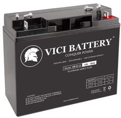 Vici Battery VB18-12 - 12V 18AH Replacement For Solar Booster Pac ES2500 Jump Starter 12V 18AH Jump Starter Battery