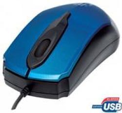 Manhattan Edge Optical USB Mouse - USB Wired Three Buttons With Scroll Wheel 1000 Dpi Blue Retail Box Limited Lifetime Warranty A Practical Design