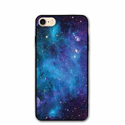Haixia Iphone 7 8 Phone Case 4.7 Inch Space Decorations Galaxy Stars In Space Celestial Astronomic Planets In The Universe Milky Way Print Navy Purple
