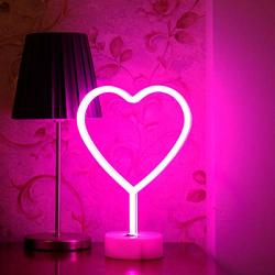 pink heart lamp