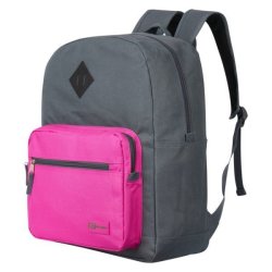 Colourtime Backpack - Dark Grey pink