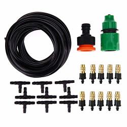 Matefield Misting System Micro Flow Drip Irrigation System Plastic Mist Nozzle Sprinkler Micro Blubber For Patio Garden Greenhouse Trampoline For Waterpark