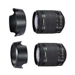 Camdesign HB-69 Dedicated Reversible Lens Hood Compatible With Nikon Af-s Dx NIKKOR18-55MM F 3.5-5.6G VR II Lens Replaces Nikon HB-69