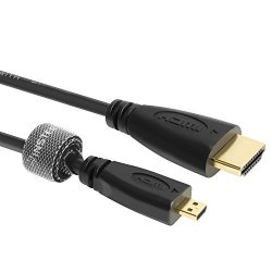 Insten High Speed HDMI Cable With Ethernet Type A To D M M Compatible With Blackberry Z10 6FT VER2