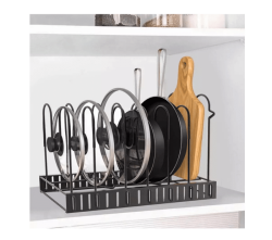 7-TIER Kitchen Adjustable Organiser Rack For Pots pans lids