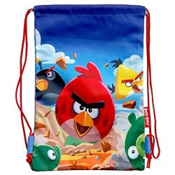 Blue Angry Birds Drawstring Bag - Angry Birds Bag