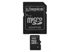 Kingston 16GB Microsdhc Class 4 Flash Card + Sd Adapter