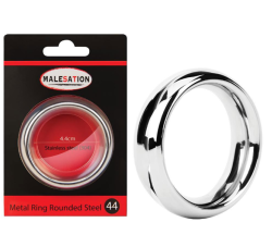 Malesation Rounded Stainless Steel Professional Cock Ring - 44MM