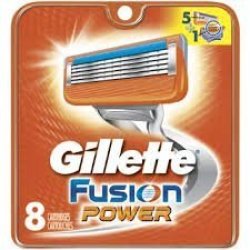 Gillette Fusion Power Razor Blades Refills Pkg Of 8