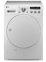 LG Rc8043a1z 8kg White Condenser Dryer