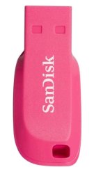 SanDisk Cruzer Blade 16GB USB Flash Drive in Electric Pink