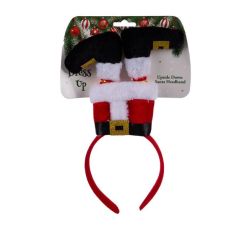 Christmas Headband Upside Down Santa - 6 Pack