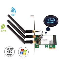 Ubit Wifi Card 450M Dual Band 5GHZ 2.4GHZ Pci-e Wireless Wifi Network Adapter Card For PCWIE5300 Intel WIE5300 Dual Band 450MBPS