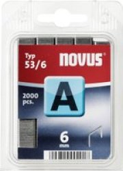 Novus A Typ 53 6 Staples Pack 2000 Staples Crown W: 11.3 Mm Wire W 0.75 Mm