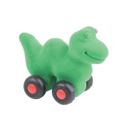 Rubber Dinosaur On Wheels