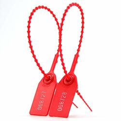 Zip Tie Seals Anti Tamper Tags Disposable Adjustable For Fire Extinguisher And Fire Safety Pack Of 1000PCS Red