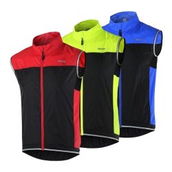 Cycling Sleeveless Jacket Vest Waistcoat Windbreaker Ultra-light Breathable