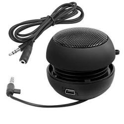 TTSAM MINI Hamburger Speaker Rechargeable With Extension Cord For MP3 Audio Laptop Cell Phone Tablet PC Black