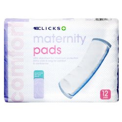 Clicks 12 Maternity Pads