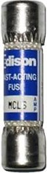 Edison MCL-6 MCL006 6 Amp 6A 600V Midget Fast Blow Fuse