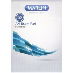 Marlin A4 Exam Pad Punched 100 Pages