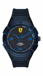 Ferrari Men's Apex Quartz Watch With Silicone Strap Blue 20 Model: 0830665