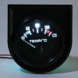 2INCH 52MM Universal Car Pointer Water Temperature Temp Gauge 40-120 White LED