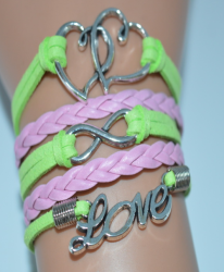 Infinity Bracelet - Heart Love In Stock Special