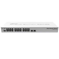 Mikrotik CRS326-24G-2S+RM Cloud Router Switch 326-24G-2S+RM 24 Gigabit Port Switch With 2 X Sfp+ Cages In 1U Rackmount Case Dual Boot Routeros Or Sw