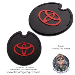 Toyota Rubber License Disc Holders For