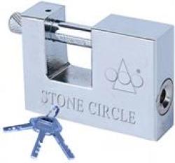 Stone Circle Rectangle Shaped 90MM Stainless