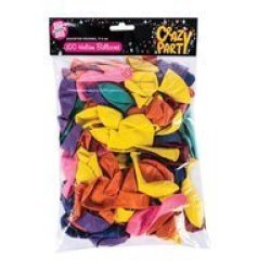 Party Balloons Latex 100 Pack 2 Pack 17.5MM Assorted Colours