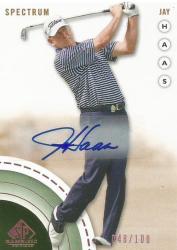 Jay Haas - "authentic Autograph" Card 15 48 Of 100 - By Upper Deck 2013 14