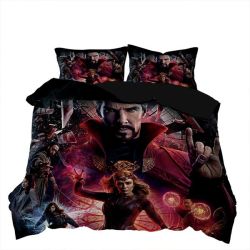 Avengers Dr Strange 3D Printed Double Bed Duvet Cover Set
