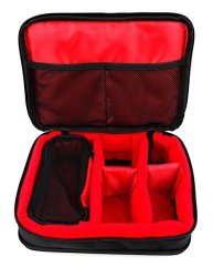 Protective Eva Case In Red For The Philips DPM6000 Digital 3-MIC Stereo Voice Recorder Digital Stereo Voice Recorder DPM6000 DPM7200 DPM7700 DPM8900 - By Duragadget