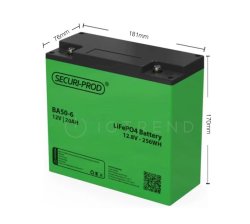 SECURI-PROD Lithium Iron Phosphate Battery 12.8V 20AH