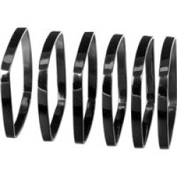 Napkin Rings Nickel Fino - Set Of 6 Black